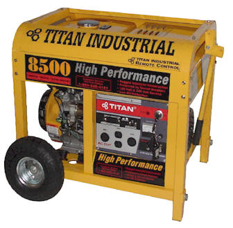 Titan industrial gasoline generator